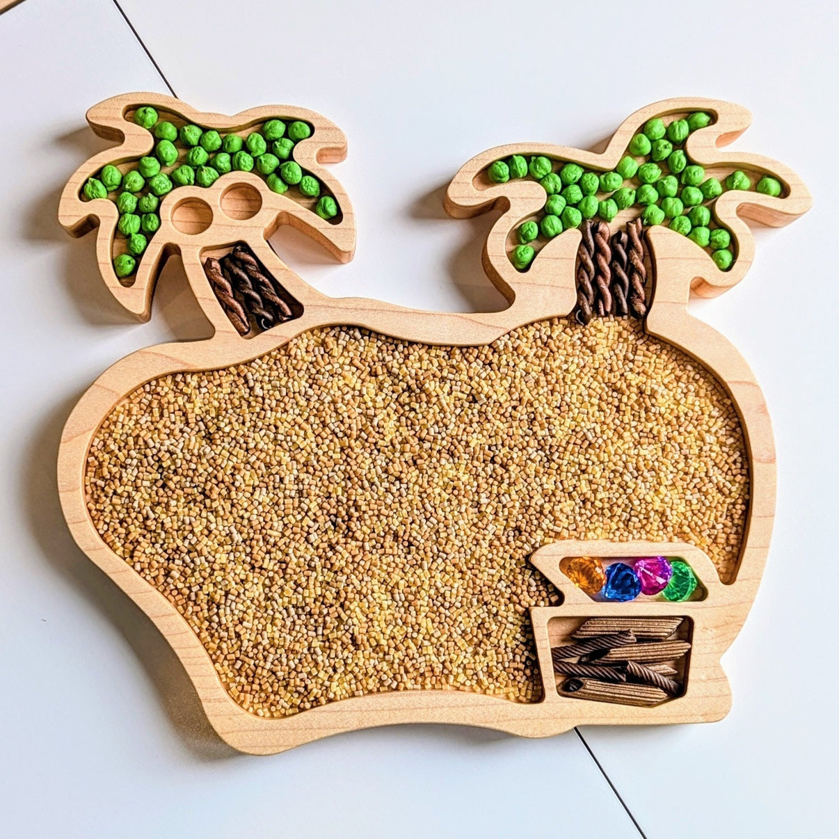 Treasure Island Sensory Play Tray - Carved Together Co - 